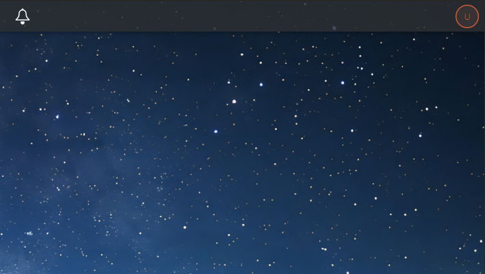 top right of the bar